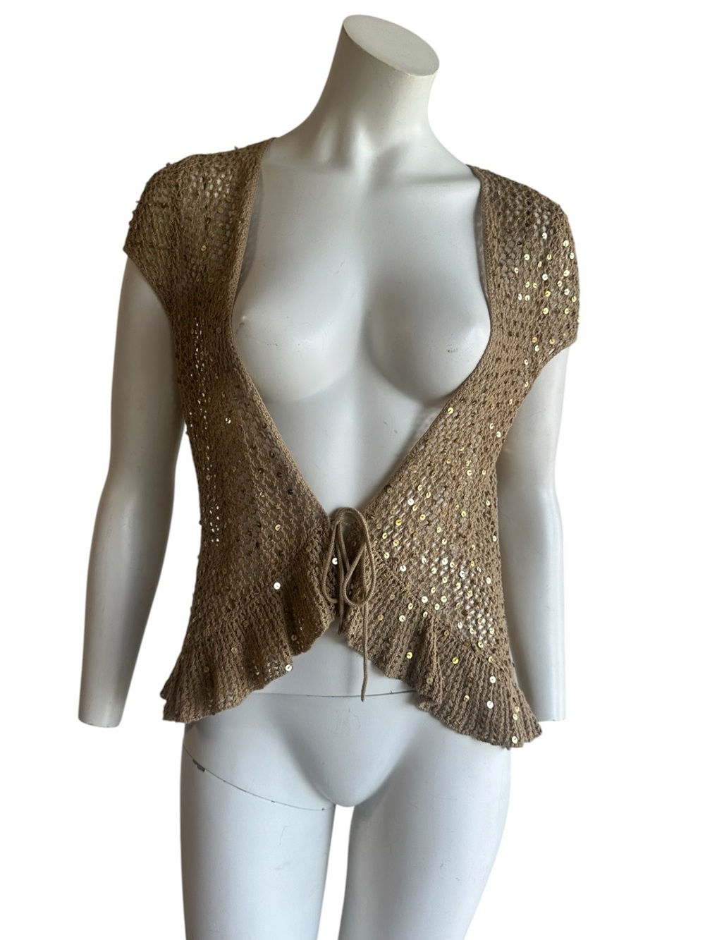 Vintage y2k sequin shrug bolero cardigan